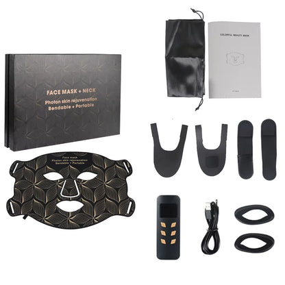 Silicone Led Face Mask 8 Colors Red Light Therapy Infrared Flexible Soft Mask Led Therapy anti Aging Advanced Photon Mask