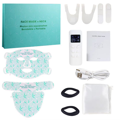 Silicone Led Face Mask 8 Colors Red Light Therapy Infrared Flexible Soft Mask Led Therapy anti Aging Advanced Photon Mask