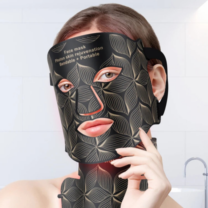 Silicone LED Face Mask – 8-Color Light Therapy Anti-Aging Skin Rejuvenation Mask with Red & Infrared Light