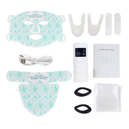 Silicone Led Face Mask 8 Colors Red Light Therapy Infrared Flexible Soft Mask Led Therapy anti Aging Advanced Photon Mask